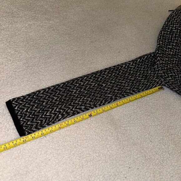 Chicos Women’s Black White Fringe Cardigan Sweater Size 1 (Medium) EUC - Picture 11 of 12